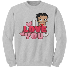 Load image into Gallery viewer, I_Love_You_Betty_Boop_Sweatshirt_I_Love__Ash_Mockup.png