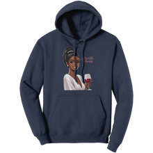 Load image into Gallery viewer, Im_The_Priority_Hoodie_Valentines_Hood_Navy_Front_Mockup.png