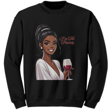 Load image into Gallery viewer, Im_The_Priority_Sweatshirt_Valentines__Black_Mockup.png