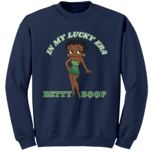 Load image into Gallery viewer, In_My_Lucky_Era_Sweatshirt_Betty_Boop_S_Navy_Mockup.png
