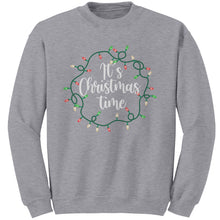 Load image into Gallery viewer, It's Christmas Time Sweatshirt, Merry Christmas Sweatshirt, Cute Christmas Sweatshirt, Christmas Present, Christmas Gifts, Black Friday Sale