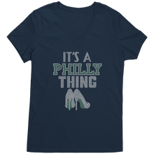 Load image into Gallery viewer, Its_a_Philly_Thing_Vneck_Philadelphia__New_Navy_Mockup.png