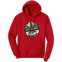 Load image into Gallery viewer, Lit_Since_Day_One_Hoodie_Marijuana_Hood_Red_Front_Mockup.png