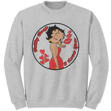 Load image into Gallery viewer, Love_Betty_Boop_Sweatshirt_Love_Sweatsh_Ash_Mockup.png