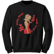 Load image into Gallery viewer, Love_Betty_Boop_Sweatshirt_Love_Sweatsh_Black_Mockup.png
