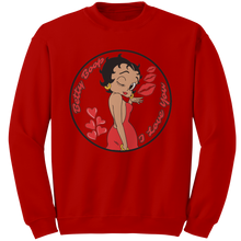 Load image into Gallery viewer, Love_Betty_Boop_Sweatshirt_Love_Sweatsh_Red_Mockup.png