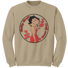 Load image into Gallery viewer, Love_Betty_Boop_Sweatshirt_Love_Sweatsh_Sand_Mockup.png