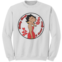 Load image into Gallery viewer, Love_Betty_Boop_Sweatshirt_Love_Sweatsh_White_Mockup.png