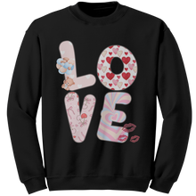 Load image into Gallery viewer, Love_Sweatshirt_Cute_Love_Sweatshirt_H_Black_Mockup.png