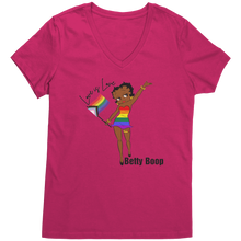 Load image into Gallery viewer, Love_is_Love_Shirt_Betty_Boop_Shirt_Eq_Dark_Fuchsia_Mockup.png