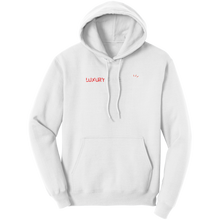 Load image into Gallery viewer, Luxury_Travel_Hoodie_For_Women_Cute_Tra_White_Front_Mockup.png