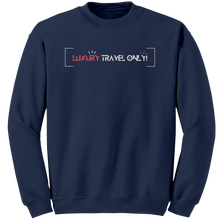 Load image into Gallery viewer, Luxury_Travel_Sweatshirt_For_Women_Cute_Navy_Mockup.png