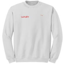 Load image into Gallery viewer, Luxury_Travel_Sweatshirt_For_Women_Cute_White_Mockup.png