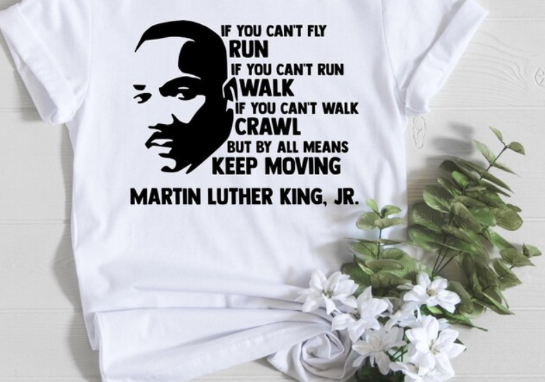 Martin Luther King Crew Neck White T-Shirt
