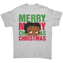 Load image into Gallery viewer, Merry Christmas Betty Boop Shirt, Holiday Graphic Tee for Women, Christmas Gifts for Her Black Betty Boop Christmas T-Shirt, Womens Clothing