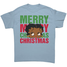 Load image into Gallery viewer, Merry Christmas Betty Boop Shirt, Holiday Graphic Tee for Women, Christmas Gifts for Her Black Betty Boop Christmas T-Shirt, Womens Clothing