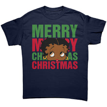 Load image into Gallery viewer, Merry Christmas Betty Boop Shirt, Holiday Graphic Tee for Women, Christmas Gifts for Her Black Betty Boop Christmas T-Shirt, Womens Clothing