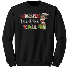 Load image into Gallery viewer, Merry Christmas You All Sweatshirt, Christmas Sweatshirt, Betty Boop Sweatshirt, Unique Christmas Gifts Her, Betty Boop , Womens Sweatshirt