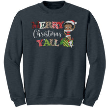 Load image into Gallery viewer, Merry Christmas You All Sweatshirt, Christmas Sweatshirt, Betty Boop Sweatshirt, Unique Christmas Gifts Her, Betty Boop , Womens Sweatshirt