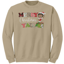 Load image into Gallery viewer, Merry Christmas You All Sweatshirt, Christmas Sweatshirt, Betty Boop Sweatshirt, Unique Christmas Gifts Her, Betty Boop , Womens Sweatshirt