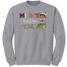 Load image into Gallery viewer, Merry Christmas You All Sweatshirt, Christmas Sweatshirt, Betty Boop Sweatshirt, Unique Christmas Gifts Her, Betty Boop , Womens Sweatshirt