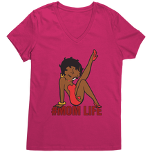 Load image into Gallery viewer, Mom_Life_Betty_Boop_Shirt_Cute_Betty_Bo_Dark_Fuchsia_Mockup.png