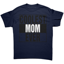 Load image into Gallery viewer, Mom_Shirt_Coolest_Mom_Ever_Shirt_Mama__Navy_Front_Mockup.png