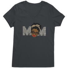 Load image into Gallery viewer, Mom_Vneck_Shirt_Mom_Shirt_Mom_Tshirt__Charcoal_Mockup.png