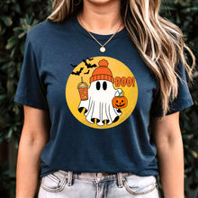 Load image into Gallery viewer, Comfort Colors Halloween Ghost Shirt, Halloween Shirt, Halloween Gift, Halloween Pumpkin Shirt, Spooky Season Shirt, Trick or Treat Shirt