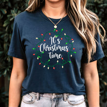 Load image into Gallery viewer, It's Christmas Time Shirt, Merry Christmas T-Shirt, Christmas Lights Shirt, Christmas Lights T-Shirt, Christmas Shirt, Christmas Gift