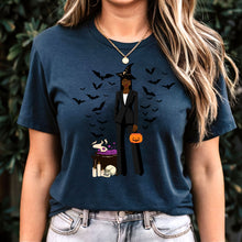 Load image into Gallery viewer, Comfort Colors Fashionable Halloween Shirt For Black Girl Halloween Shirt Gift For Spooky Season Shirt Black Girl Magic Retro Halloween Gift