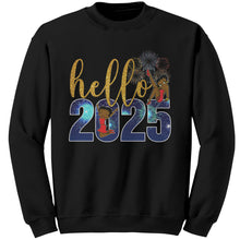 Load image into Gallery viewer, New Year Sweatshirt, Hello 2025 Sweatshirt, Betty Boop Sweatshirt, Happy New Year Sweater, Holiday Gift, Womens Christmas Gift For Her