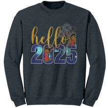 Load image into Gallery viewer, New Year Sweatshirt, Hello 2025 Sweatshirt, Betty Boop Sweatshirt, Happy New Year Sweater, Holiday Gift, Womens Christmas Gift For Her
