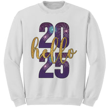 Load image into Gallery viewer, New Year Sweatshirt, Hello 2025 Sweatshirt, Happy New Year Sweater, Christmas Sweatshirt, Christmas Gift For Family Sweatshirt Gift