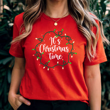 Load image into Gallery viewer, It's Christmas Time Shirt, Merry Christmas T-Shirt, Christmas Lights Shirt, Christmas Lights T-Shirt, Christmas Shirt, Christmas Gift