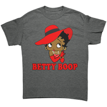 Load image into Gallery viewer, Retro_Betty_Boop_Shirt_for_Women__Cut_Graphite_Heather_Front_Mockup.png