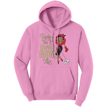 Load image into Gallery viewer, Rocking_The_Dog_Mom_Life_Hoodie_Mom_Wom_Light_Pink_Front_Mockup.png