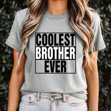Load image into Gallery viewer, Comfort Colors Big Brother Shirt, Coolest Brother Ever Shirt, Brother Tshirt, Mens Clothing, Family Shirt, Graphic Tees, Christmas Gifts