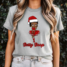 Load image into Gallery viewer, Betty Boop Shirt, Funny Christmas Shirt, Betty Boop Tshirt Christmas Gifts Black Betty Boop Womens Clothing, Betty Boop Christmas Design