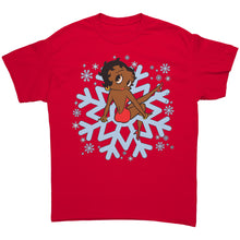 Load image into Gallery viewer, Snowflakes Shirt, Betty Boop Shirt, Christmas Shirt, Snowflake Christmas T-Shirt For Women, Snowflakes Design Shirt, Christmas Gift For Her