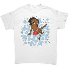 Load image into Gallery viewer, Snowflakes Shirt, Betty Boop Shirt, Christmas Shirt, Snowflake Christmas T-Shirt For Women, Snowflakes Design Shirt, Christmas Gift For Her