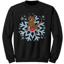 Load image into Gallery viewer, Snowflakes Sweatshirt, Betty Boop Womens Sweatshirt Gift, Snowflake Christmas Sweatshirt Betty Boop Shirt Sweater For Christmas Gift For Her