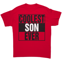 Load image into Gallery viewer, Son_Shirt_Coolest_Son_Ever_Shirt_Son_T_Red_Front_Mockup.png