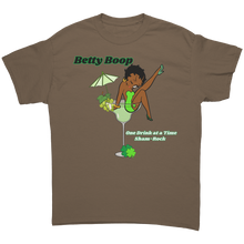 Load image into Gallery viewer, St_Patricks_Day_Shirt_Betty_Boop_Shirt_Brown_Savana_Front_Mockup.png