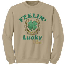 Load image into Gallery viewer, St_Patricks_Day_Sweatshirt_Feeling_Luck_Sand_Mockup.png
