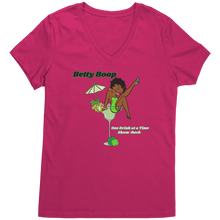 Load image into Gallery viewer, St_Patricks_Shirt_Betty_Boop_Shirt_One_Dark_Fuchsia_Mockup.png