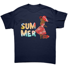 Load image into Gallery viewer, Sweet_Summer_Shirt_Betty_Boop_Summer_Ts_Navy_Front_Mockup.png