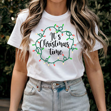 Load image into Gallery viewer, It's Christmas Time Shirt, Merry Christmas T-Shirt, Christmas Lights Shirt, Christmas Lights T-Shirt, Christmas Shirt, Christmas Gift