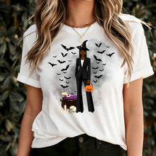 Load image into Gallery viewer, Comfort Colors Fashionable Halloween Shirt For Black Girl Halloween Shirt Gift For Spooky Season Shirt Black Girl Magic Retro Halloween Gift