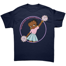 Load image into Gallery viewer, Womens_Easter_Shirt_Betty_Boop_Shirt_H_Navy_Front_Mockup.png